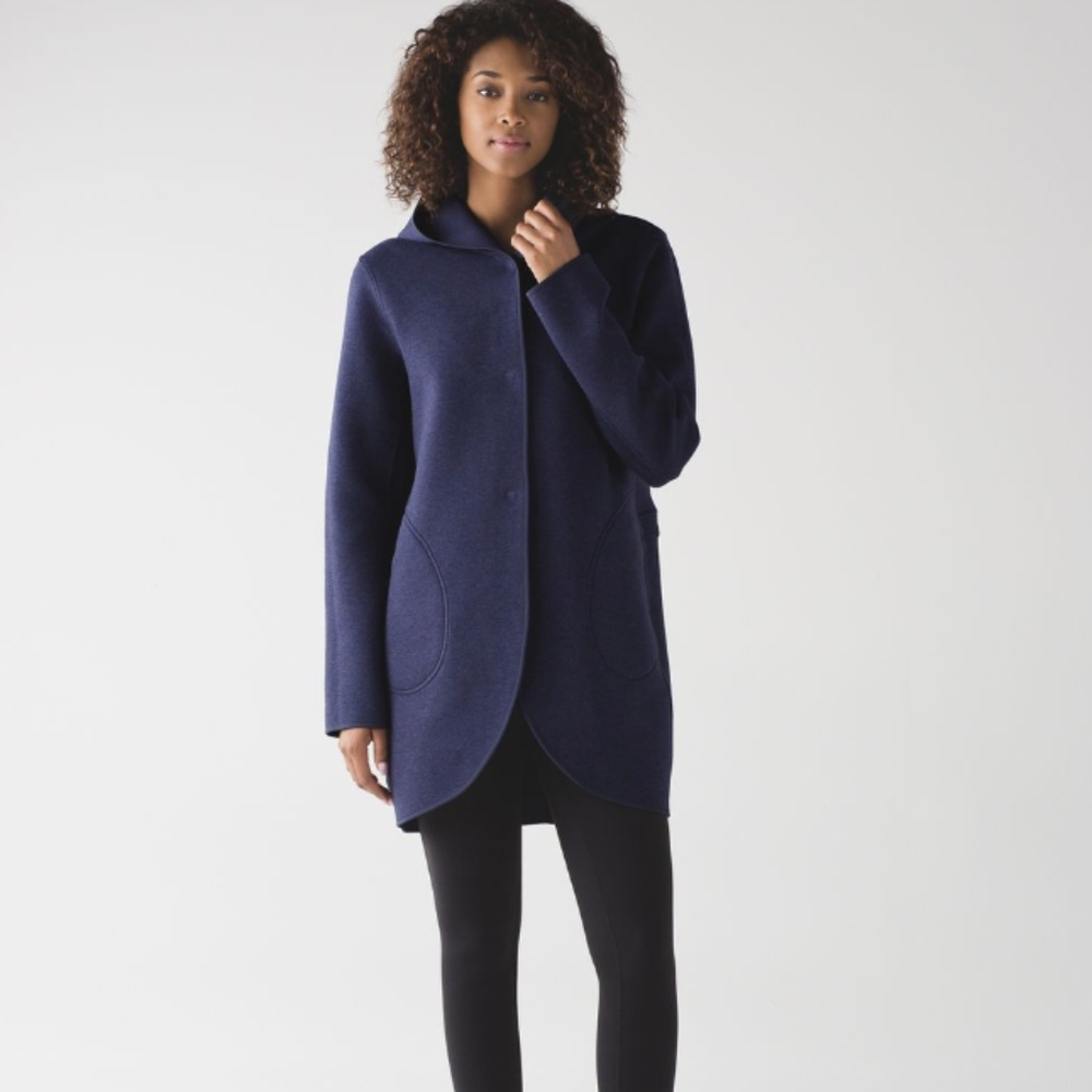 Lululemon City Bound Wrap Reversible Heathered Deep Indigo / Deep Indigo